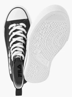 FILA Zwarte Canvas Hoge Sneaker-Dames Sneakers