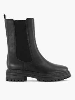 Oxmox Zwarte Chelsea Boot-Dames Enkellaarzen & Boots