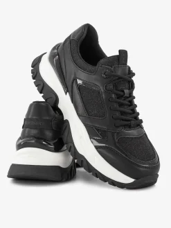 Oxmox Zwarte Chunky Sneaker-Dames Sneakers