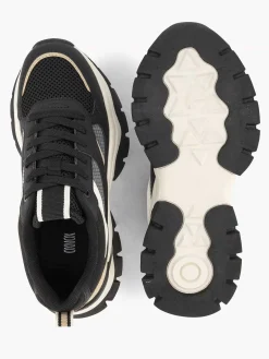 Oxmox Zwarte Chunky Sneaker-Dames Sneakers