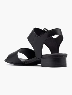 Easy Street Zwarte Comfort Sandaal-Dames Sandalen