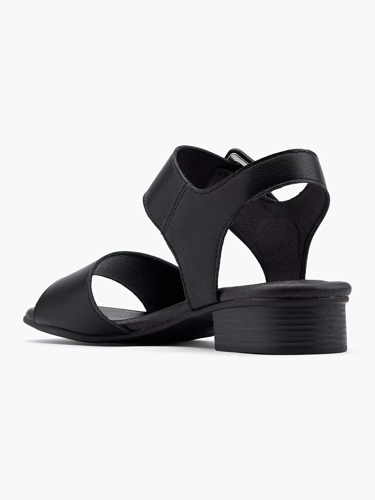 Easy Street Zwarte Comfort Sandaal-Dames Sandalen
