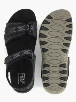 Easy Street Zwarte Comfort Sandaal-Dames Comfort Schoenen