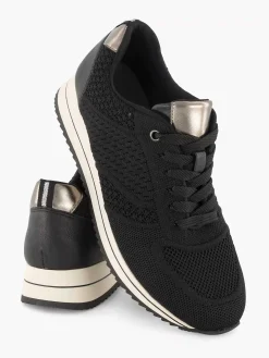 Medicus Zwarte Comfort Sneaker Knitted-Dames Sneakers