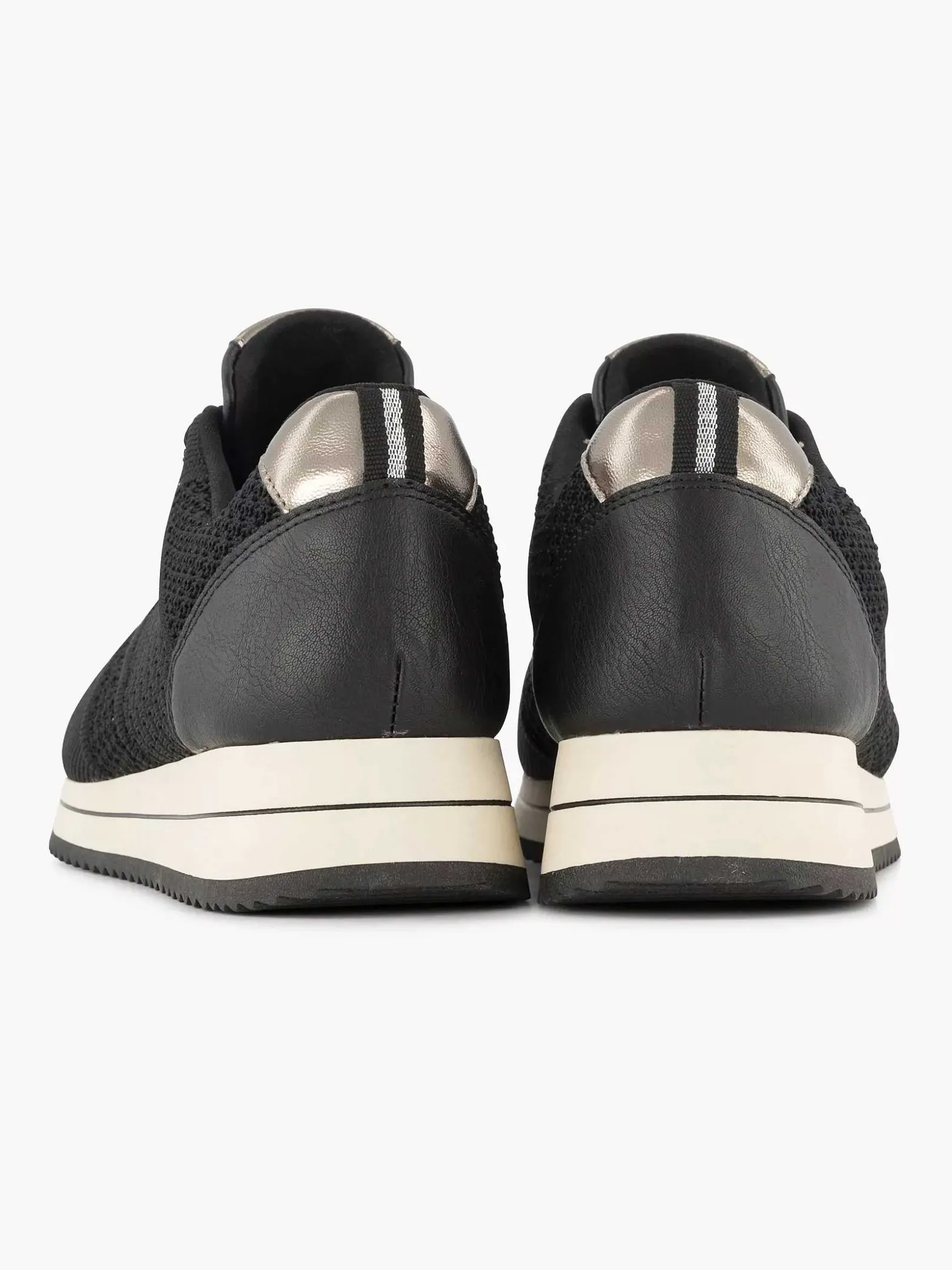 Medicus Zwarte Comfort Sneaker Knitted-Dames Sneakers