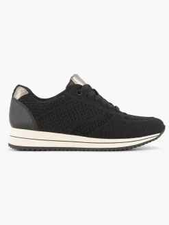 Medicus Zwarte Comfort Sneaker Knitted-Dames Sneakers