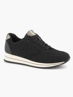 Medicus Zwarte Comfort Sneaker Knitted-Dames Sneakers