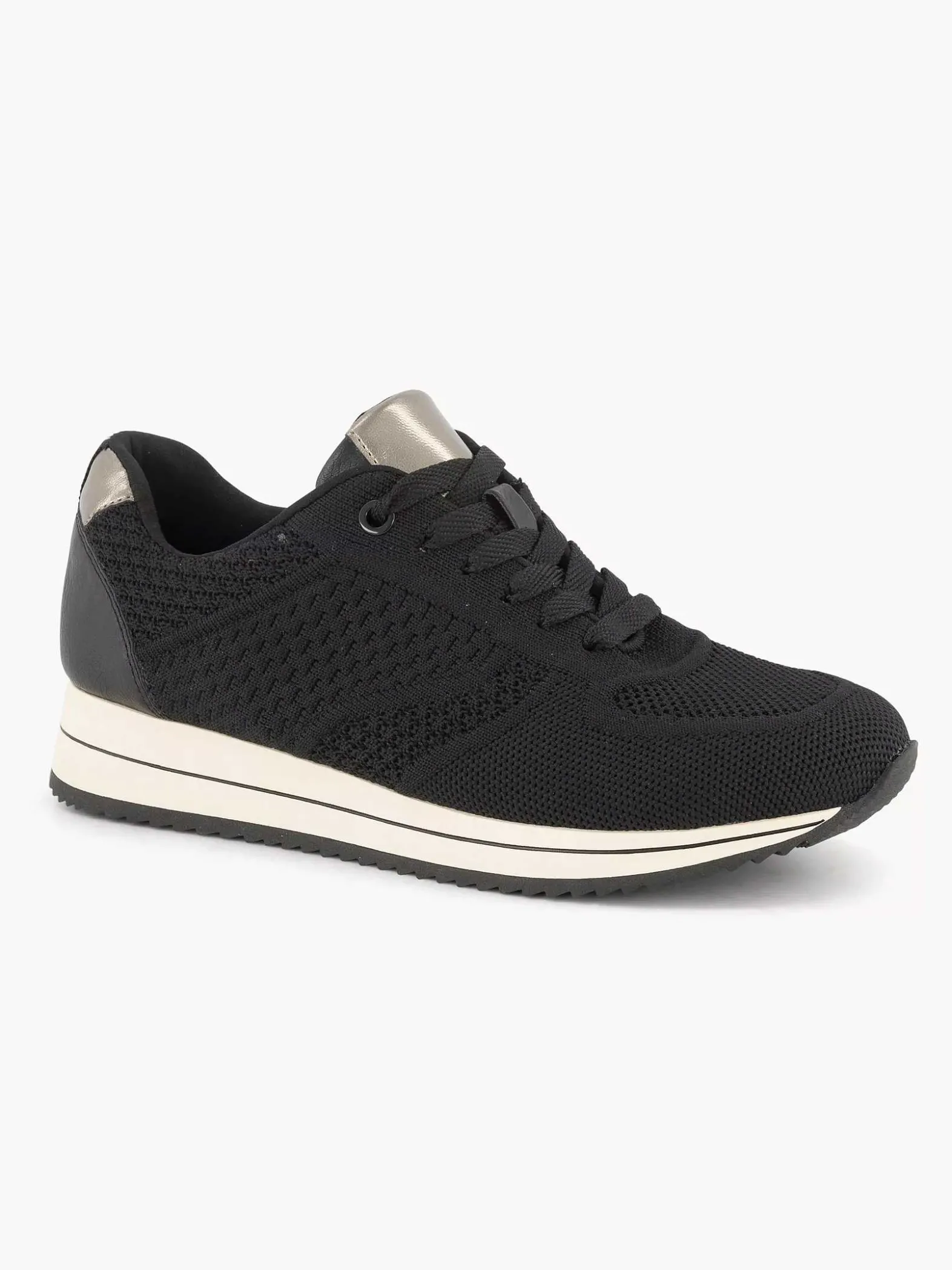 Medicus Zwarte Comfort Sneaker Knitted-Dames Sneakers