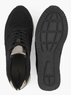 Medicus Zwarte Comfort Sneaker Knitted-Dames Sneakers