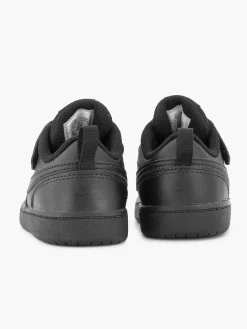 Nike Zwarte Court Borough Low-Kinderen Jongensschoenen