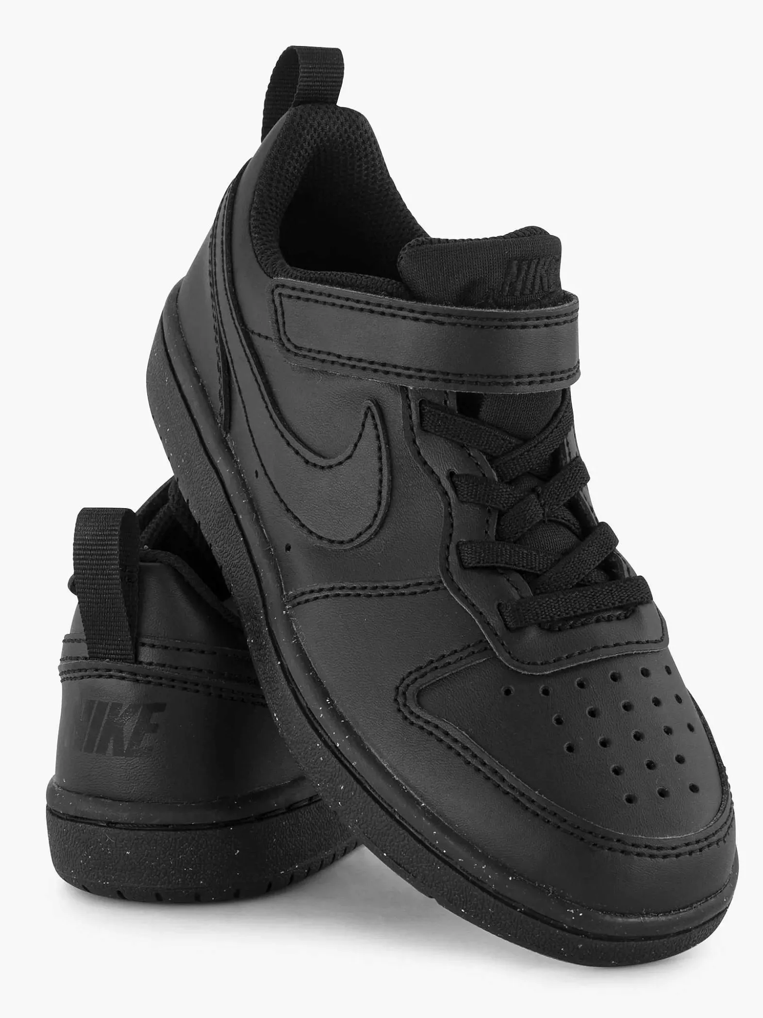 Nike Zwarte Court Borough Low Recraft-Kinderen Jongensschoenen