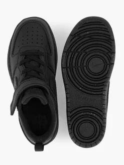 Nike Zwarte Court Borough Low Recraft-Kinderen Jongensschoenen