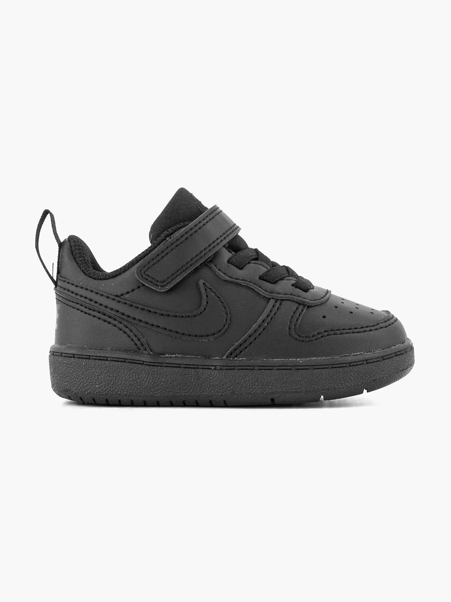 Nike Zwarte Court Borough Low Recraft-Kinderen Jongensschoenen
