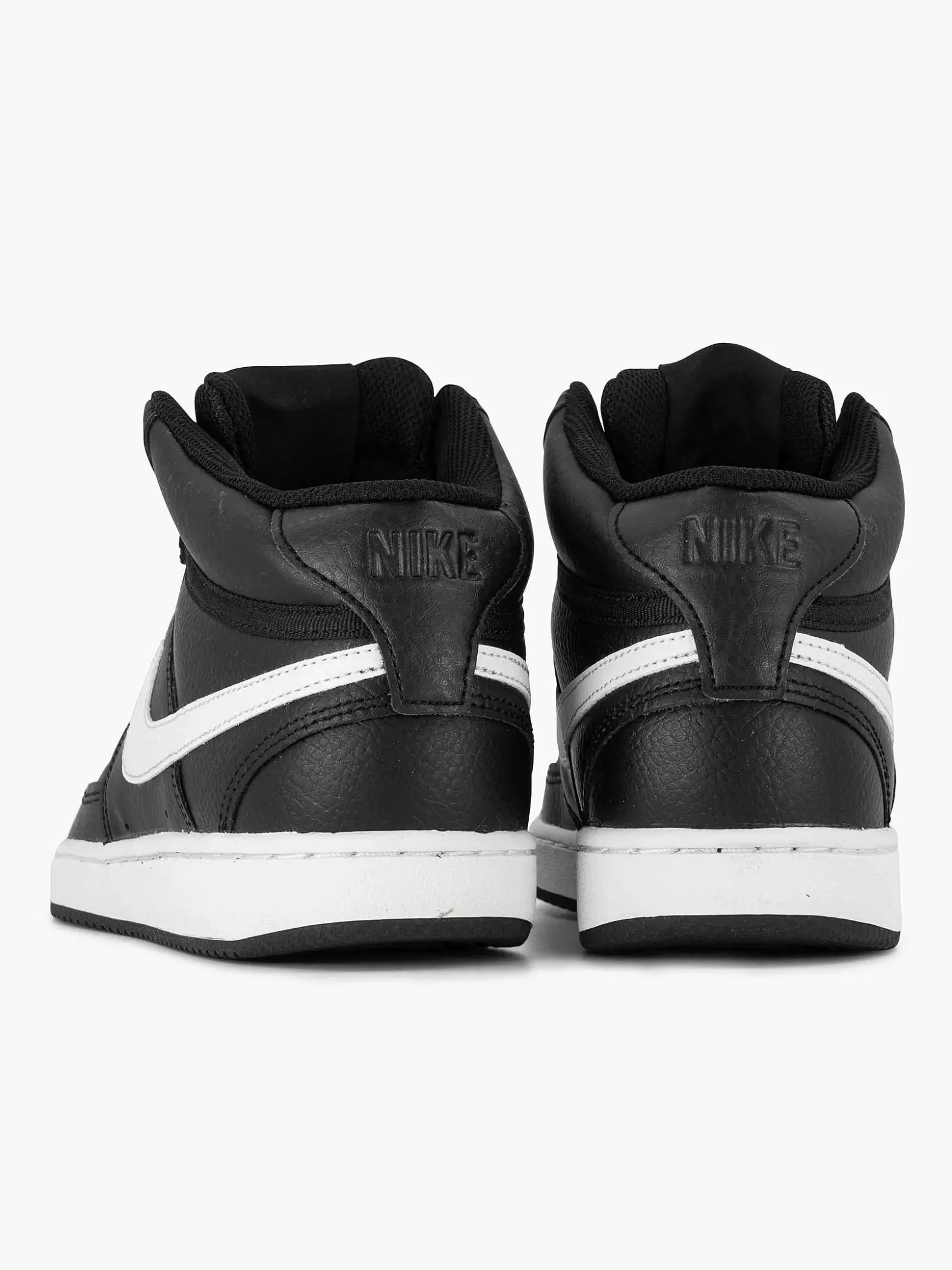 Nike Zwarte Court Vision Mid-Dames Sneakers