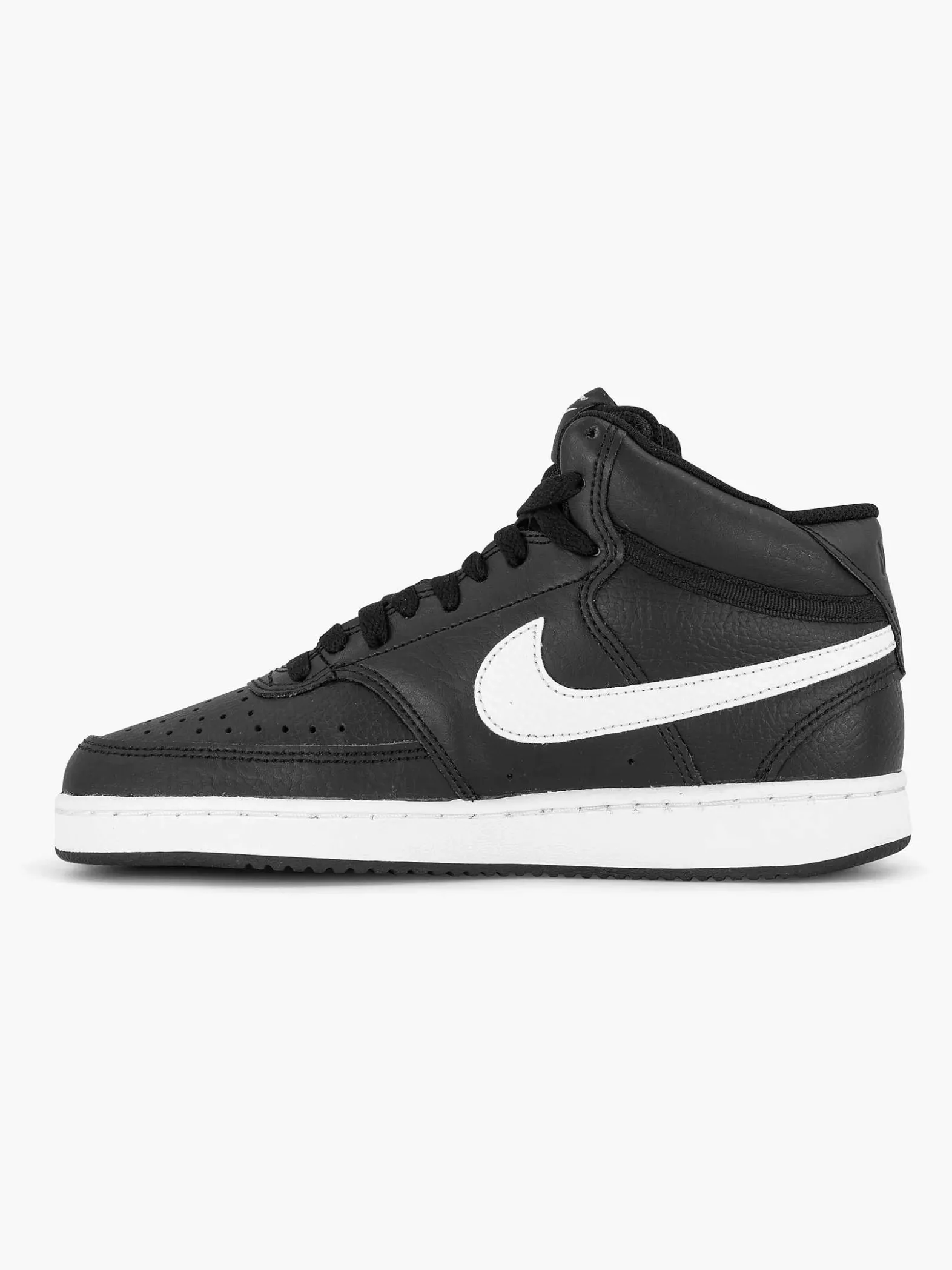 Nike Zwarte Court Vision Mid-Dames Sneakers