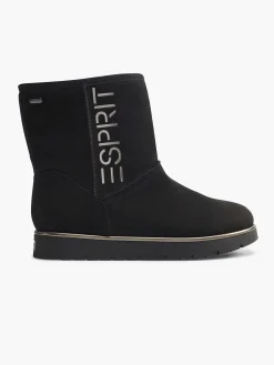 Esprit Zwarte Enkelboot Gevoerd-Dames Enkellaarzen & Boots