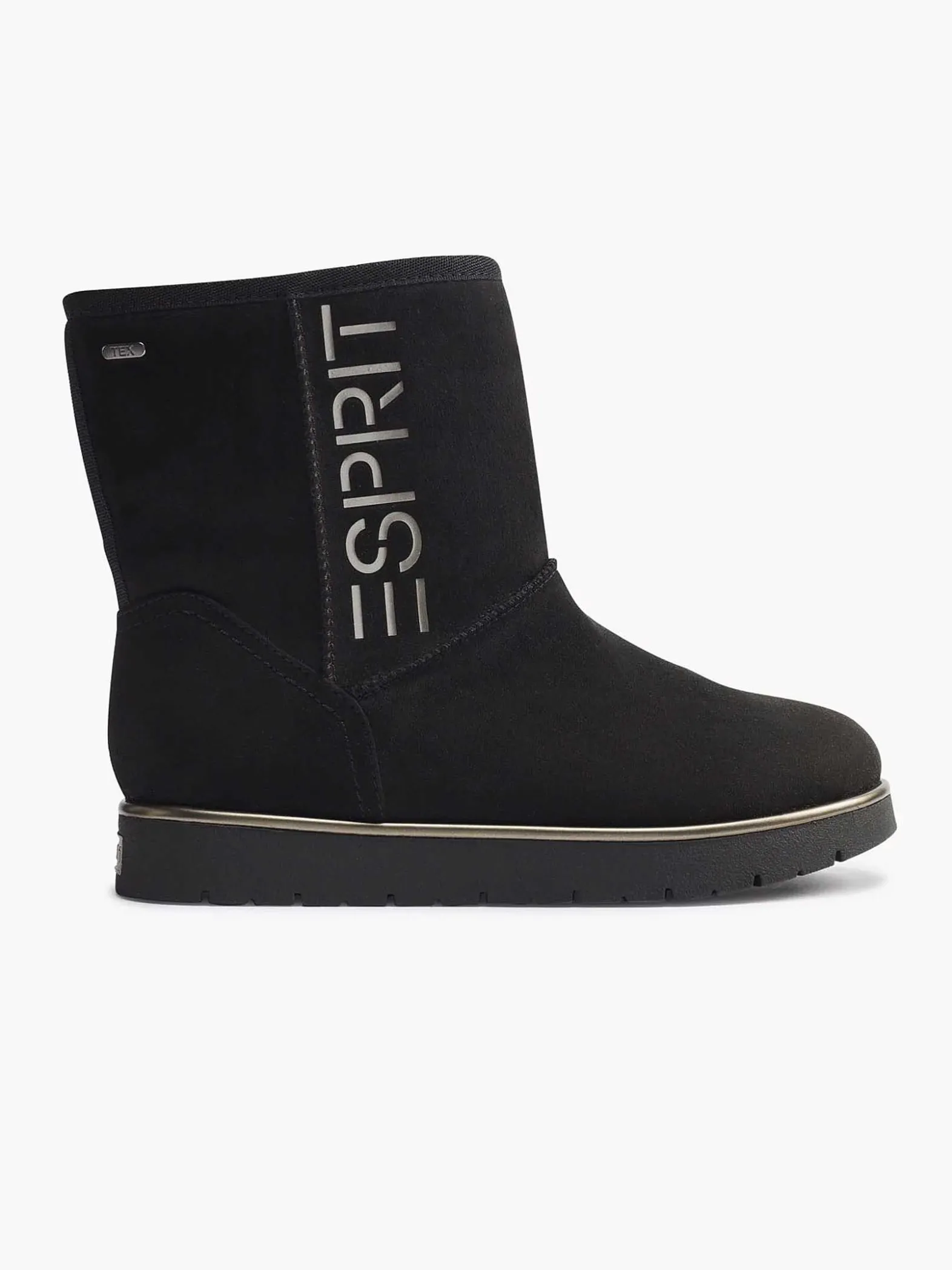 Esprit Zwarte Enkelboot Gevoerd-Dames Enkellaarzen & Boots