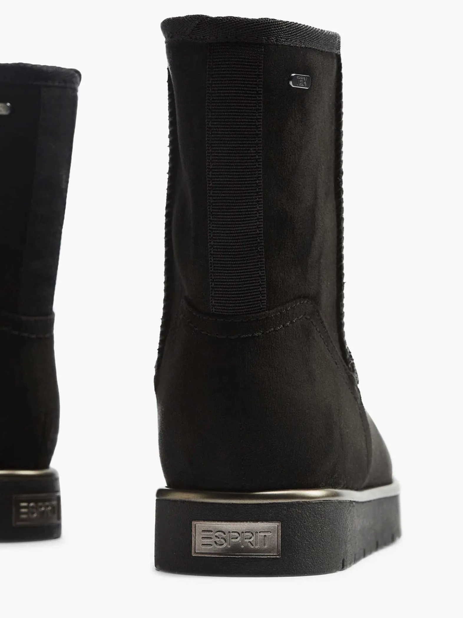 Esprit Zwarte Enkelboot Gevoerd-Dames Enkellaarzen & Boots
