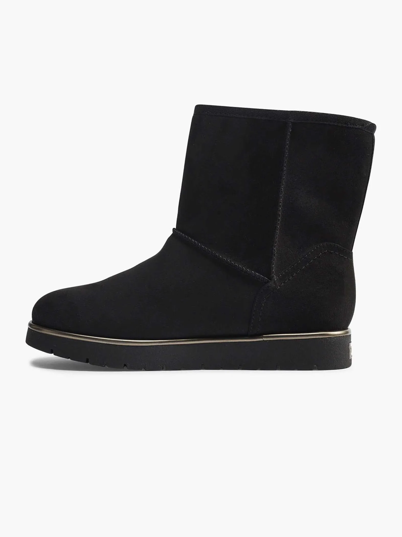 Esprit Zwarte Enkelboot Gevoerd-Dames Enkellaarzen & Boots