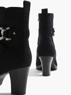 Graceland Zwarte Enkellaars Sierketting-Dames Enkellaarzen & Boots