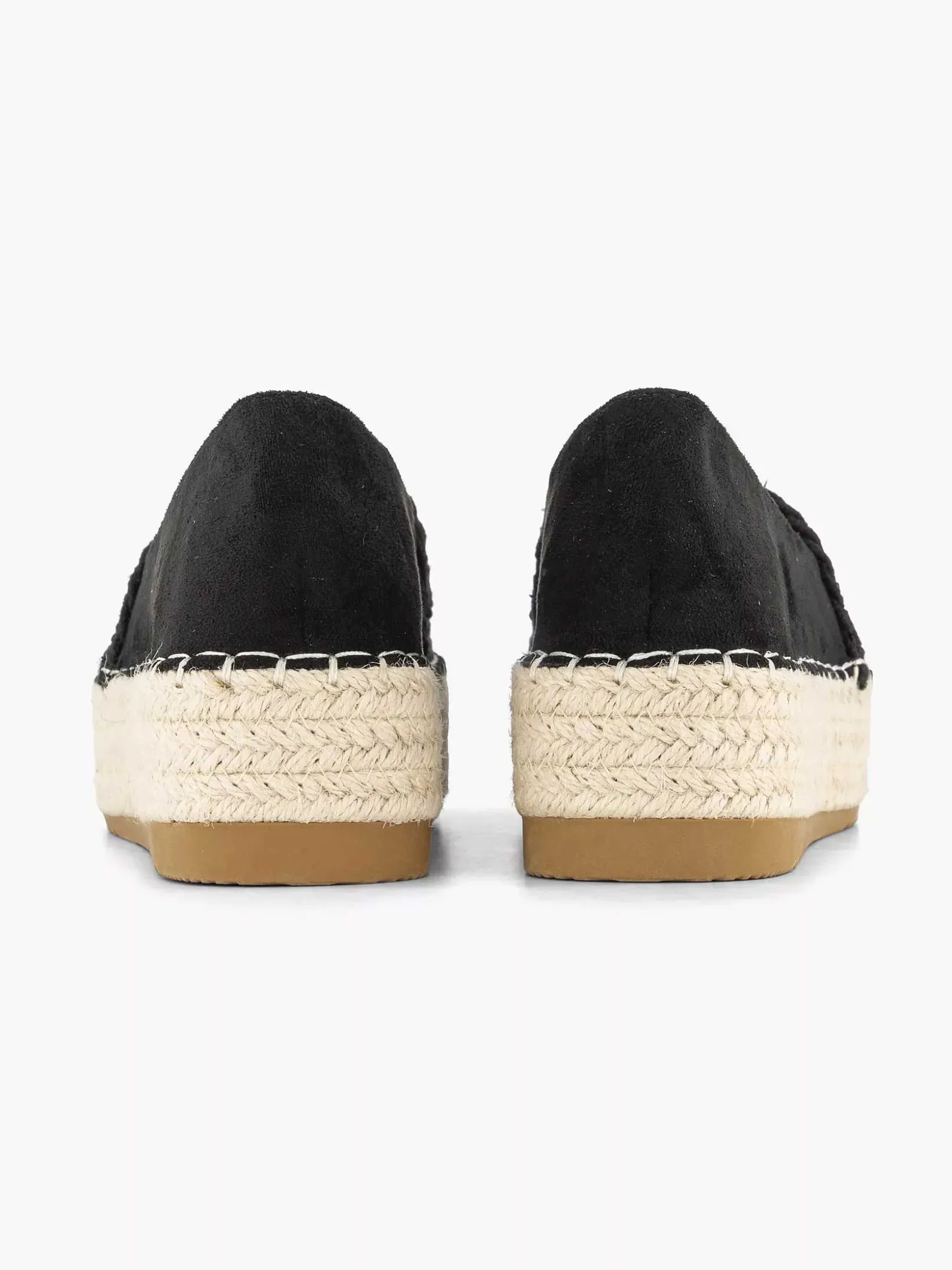 Graceland Zwarte Espadrille-Dames Instappers
