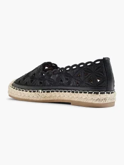 Graceland Zwarte Espadrille Kant-Dames Instappers