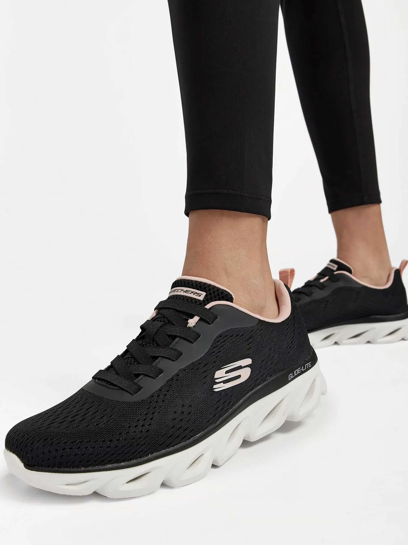 Skechers Zwarte Glide - Lite - Back Slide-Dames Sneakers