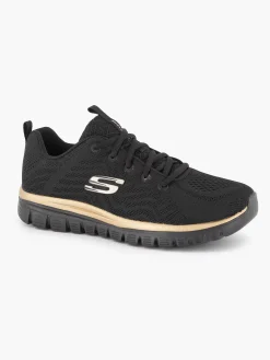 Skechers Zwarte Graceful - Get Connected-Dames Sneakers