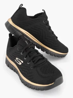 Skechers Zwarte Graceful - Get Connected-Dames Sneakers