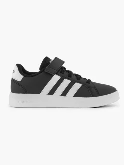 adidas Zwarte Grand Court El C-Kinderen Jongensschoenen