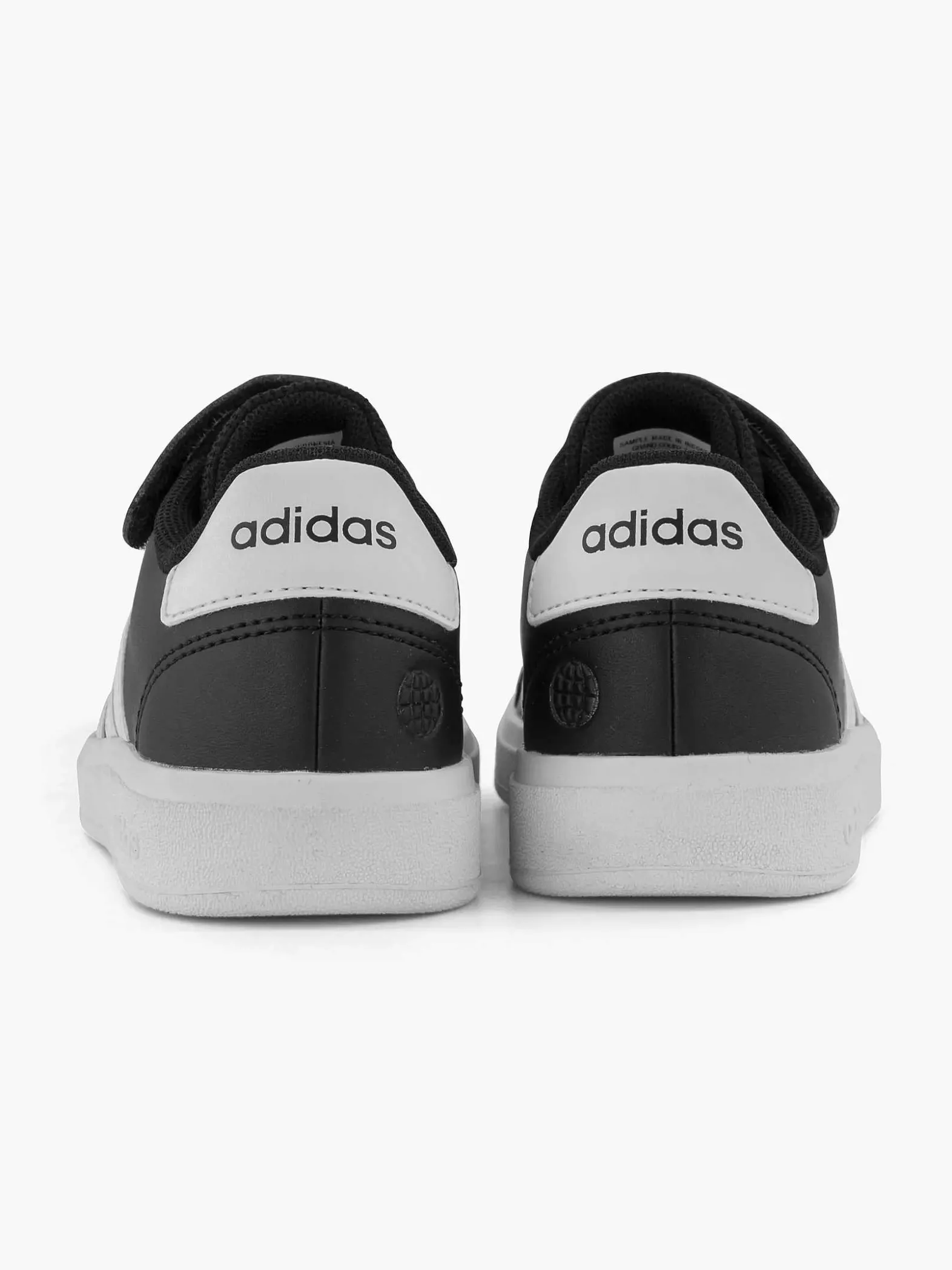 adidas Zwarte Grand Court El C-Kinderen Jongensschoenen