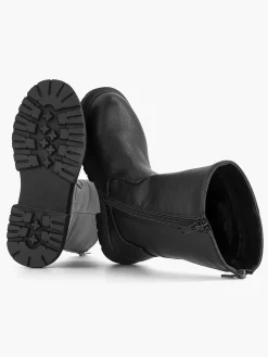 Oxmox Zwarte Hoge Laars Ritssluiting-Kinderen Babyschoenen