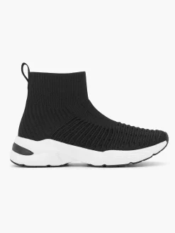 Oxmox Zwarte Hoge Sneaker-Dames Sneakers