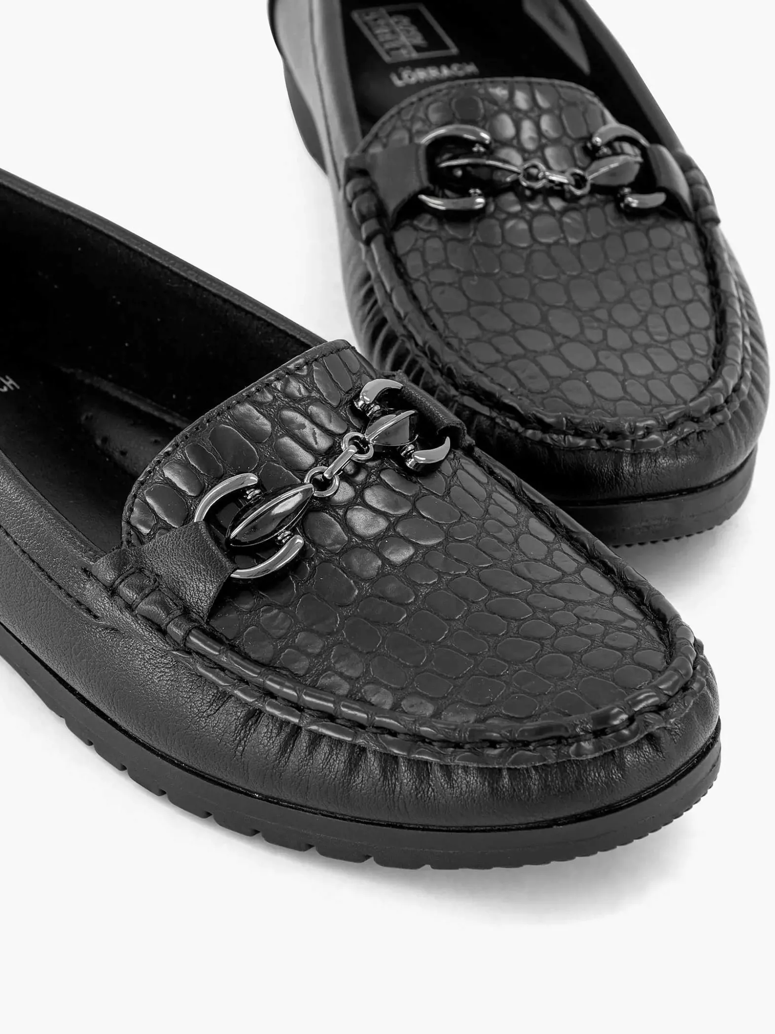 Easy Street Zwarte Instapper-Dames Comfort Schoenen