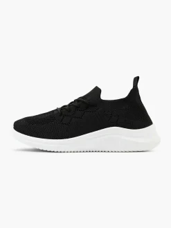 Graceland Zwarte Instapper-Dames Sneakers