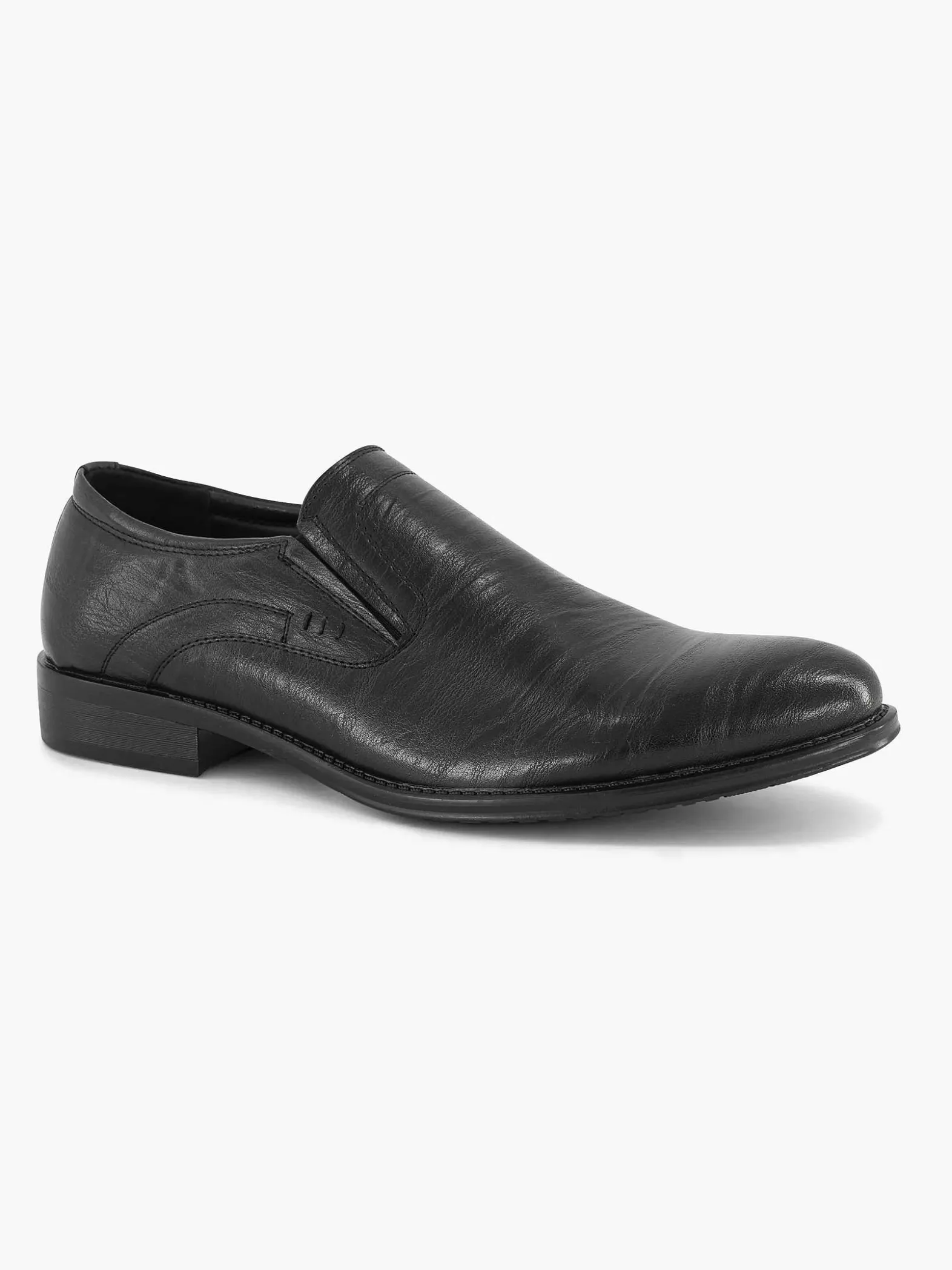AM SHOE Zwarte Instapper-Heren Instappers