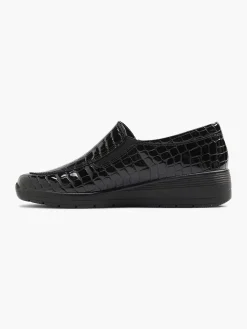 Easy Street Zwarte Instapper Lak-Dames Comfort Schoenen