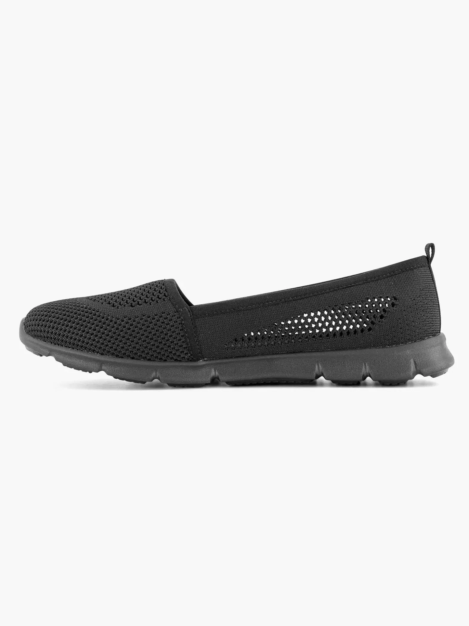 Easy Street Zwarte Instapper Memory Foam-Dames Comfort Schoenen