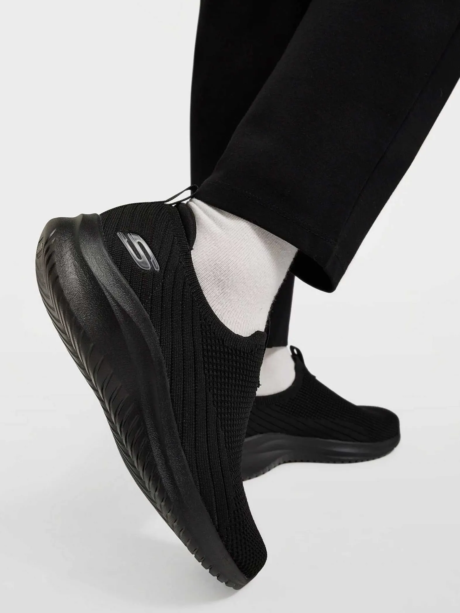 Skechers Zwarte Instapper Memory Foam-Dames Sneakers