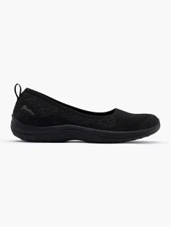 Skechers Zwarte Instapper Memory Foam-Dames Instappers