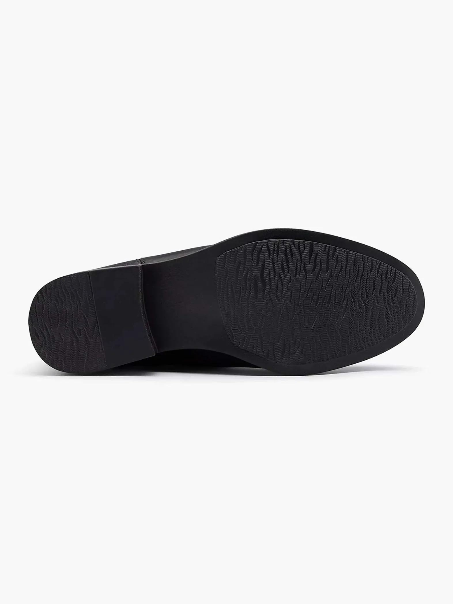 5th Avenue Zwarte Leren Chelsea Boot-Dames Enkellaarzen & Boots