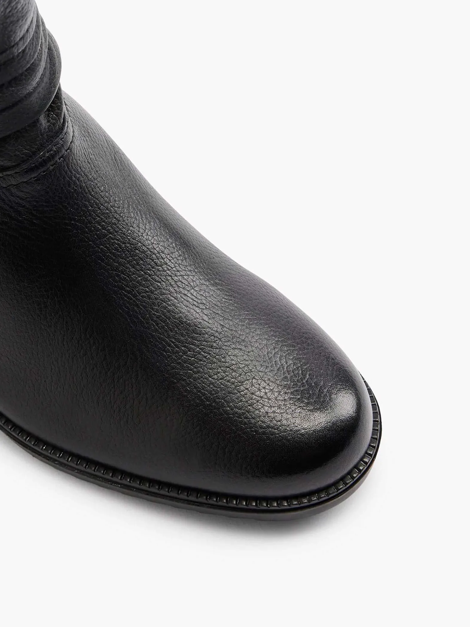 Medicus Zwarte Leren Comfort Enkellaars-Dames Enkellaarzen & Boots
