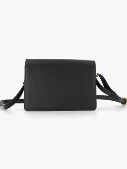5th Avenue Zwarte Leren Schoudertas-Dames Online Exclusive Accessoires