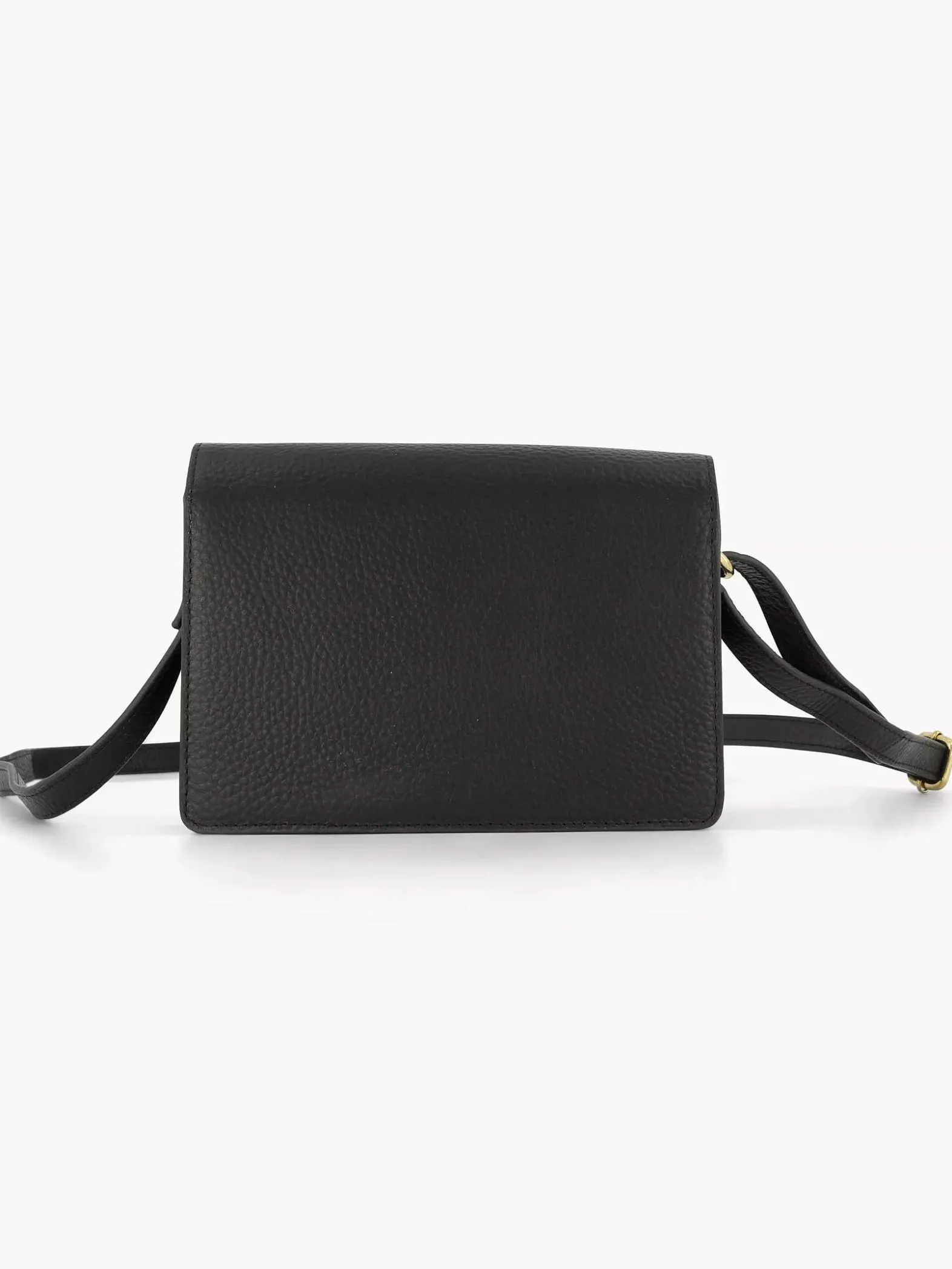 5th Avenue Zwarte Leren Schoudertas-Dames Online Exclusive Accessoires