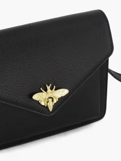 5th Avenue Zwarte Leren Schoudertas-Dames Online Exclusive Accessoires