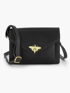 5th Avenue Zwarte Leren Schoudertas-Dames Online Exclusive Accessoires