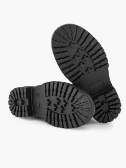 Limelight girl Zwarte Leren Veterboot-Kinderen Jongensschoenen