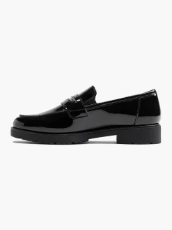 Graceland Zwarte Loafer Lak-Dames Instappers