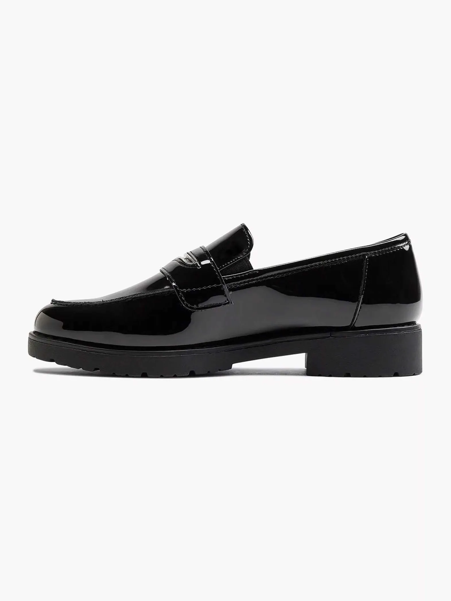 Graceland Zwarte Loafer Lak-Dames Instappers