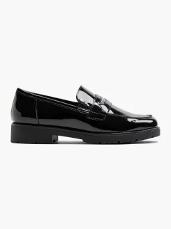 Graceland Zwarte Loafer Lak-Dames Instappers